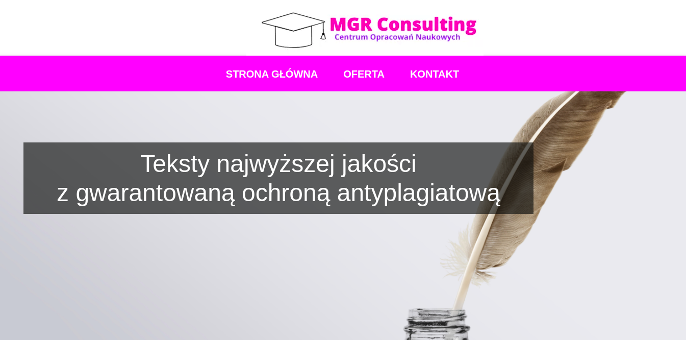Read more about the article MGR Consulting – recenzja od Pisanie Prac Opinie